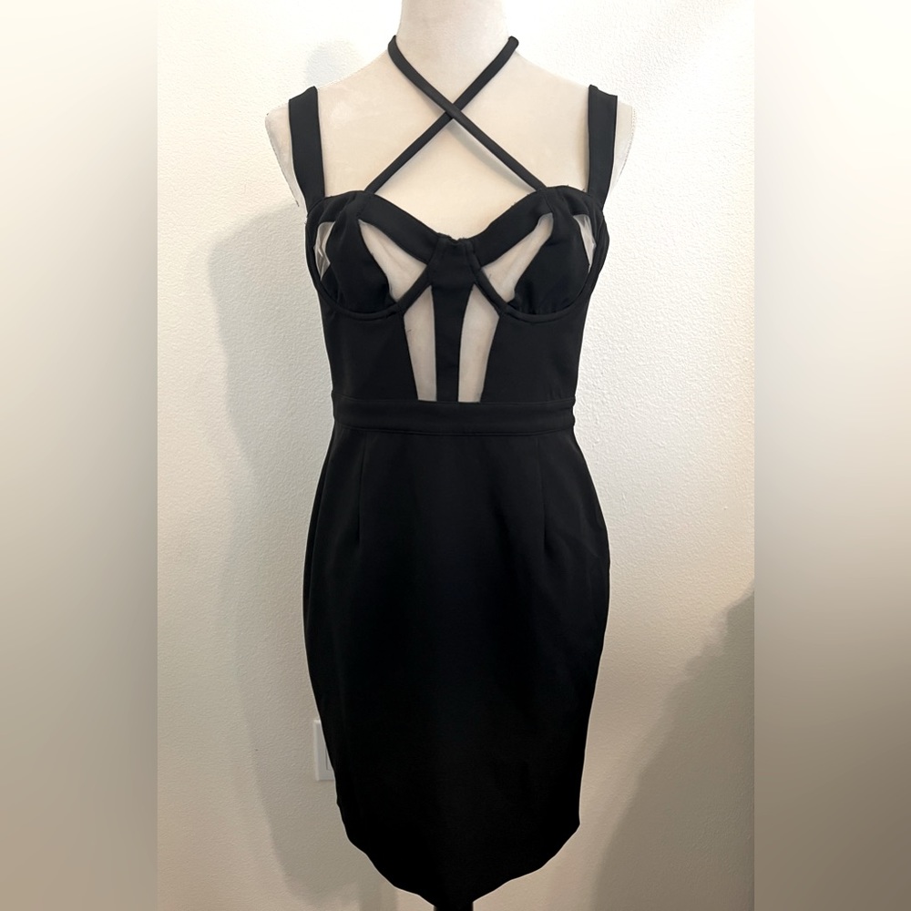 House of CB London Blk Dress - Size L
